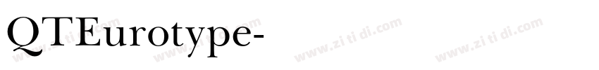 QTEurotype字体转换