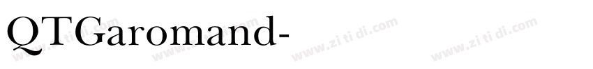 QTGaromand字体转换