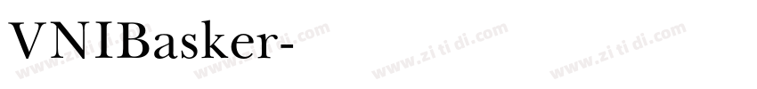 VNIBasker字体转换