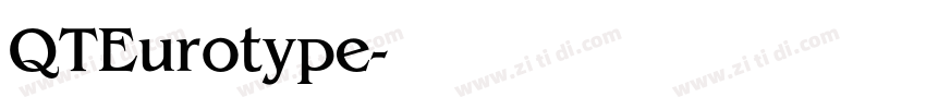 QTEurotype字体转换