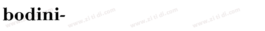 bodini字体转换