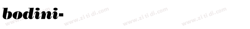 bodini字体转换