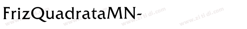 FrizQuadrataMN字体转换