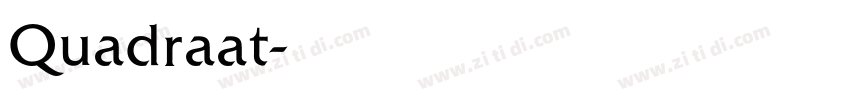 Quadraat字体转换