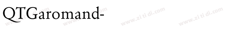 QTGaromand字体转换
