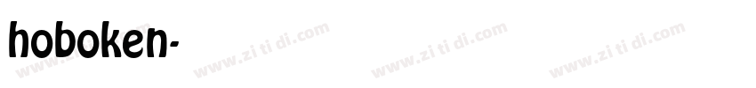 hoboken字体转换
