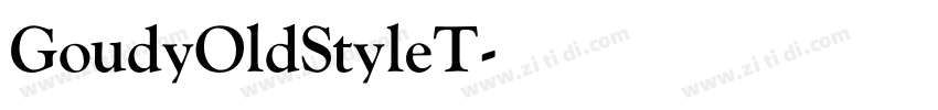 GoudyOldStyleT字体转换