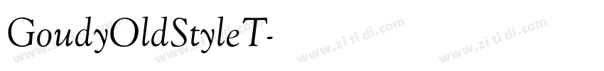GoudyOldStyleT字体转换