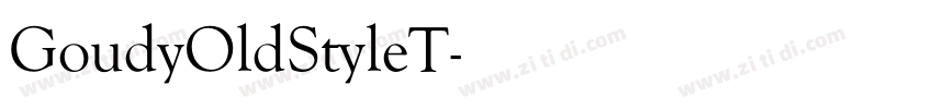 GoudyOldStyleT字体转换