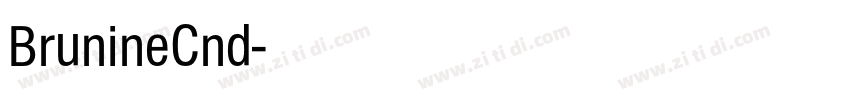 BrunineCnd字体转换