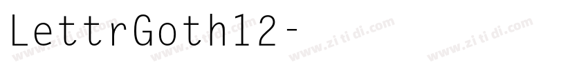 LettrGoth12字体转换