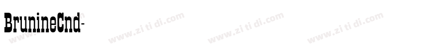 BrunineCnd字体转换