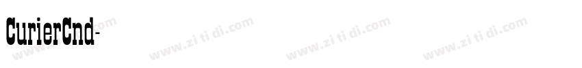 CurierCnd字体转换