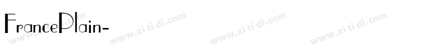FrancePlain字体转换
