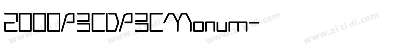 2000ABCDABCMonum字体转换