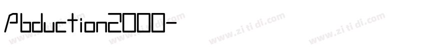 Abduction2000字体转换