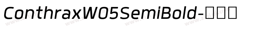 ConthraxW05SemiBold字体转换 ConthraxW05SemiBold字体转换