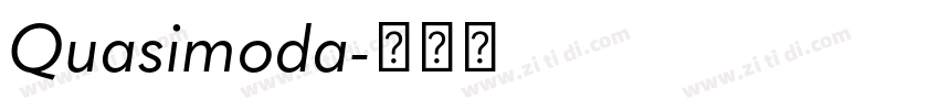 Quasimoda字体转换