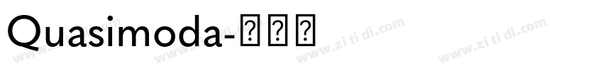 Quasimoda字体转换