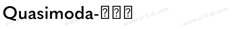 Quasimoda字体转换
