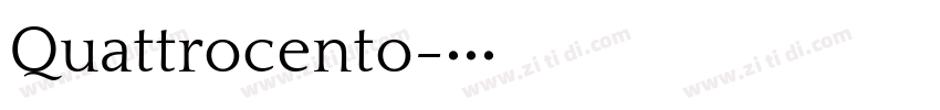 Quattrocento字体转换