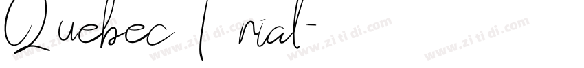 QuebecTrial字体转换