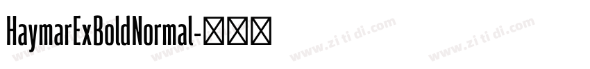 HaymarExBoldNormal字体转换