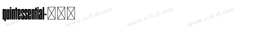 quintessential字体转换