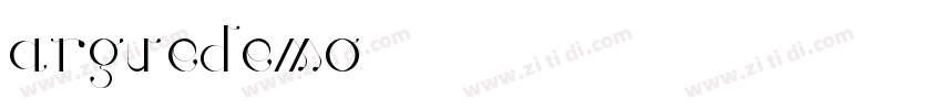 ArgueDEMO字体转换