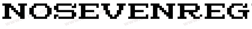 NoSevenRegular字体转换