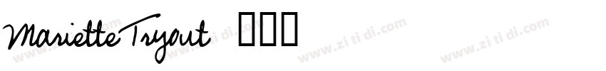 MarietteTryout字体转换
