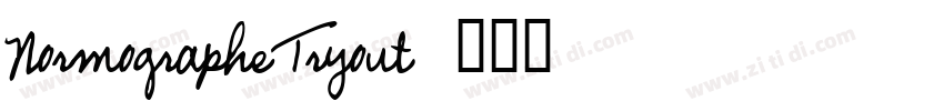 NormographeTryout字体转换