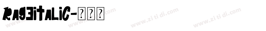 RageItalic字体转换