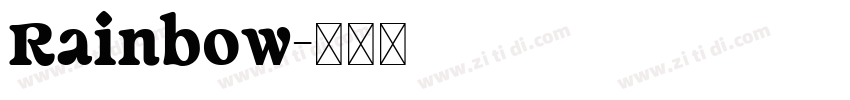 Rainbow字体转换