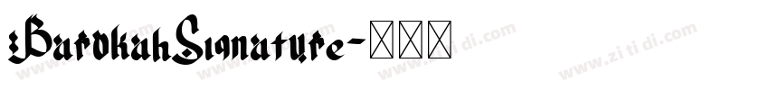 BarokahSignature字体转换