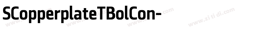 SCopperplateTBolCon字体转换