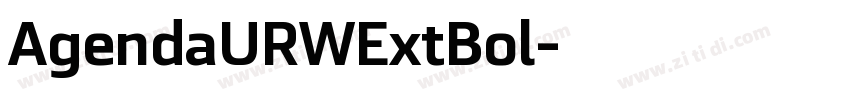 AgendaURWExtBol字体转换