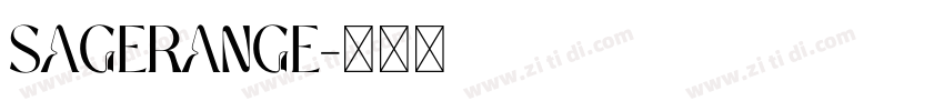 Sagerange字体转换