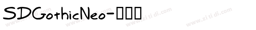 SDGothicNeo字体转换
