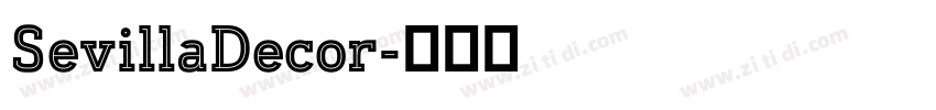 SevillaDecor字体转换