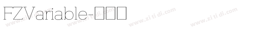 FZVariable字体转换 FZVariable字体转换