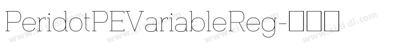 PeridotPEVariableReg字体转换