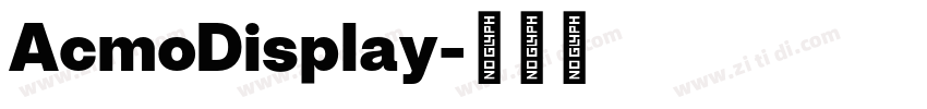 AcmoDisplay字体转换 AcmoDisplay字体转换