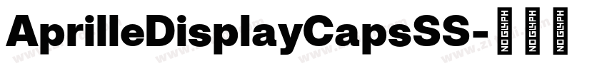 AprilleDisplayCapsSS字体转换