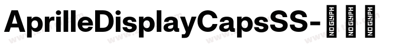 AprilleDisplayCapsSS字体转换