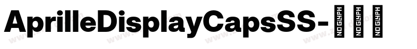 AprilleDisplayCapsSS字体转换