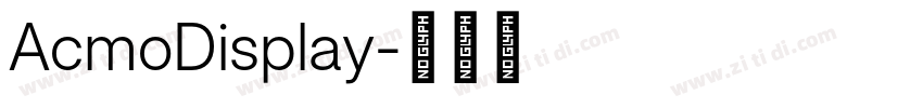 AcmoDisplay字体转换 AcmoDisplay字体转换