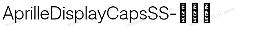 AprilleDisplayCapsSS字体转换