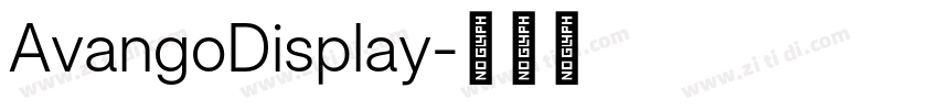 AvangoDisplay字体转换