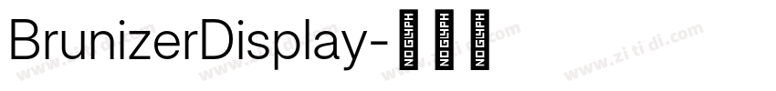 BrunizerDisplay字体转换 BrunizerDisplay字体转换
